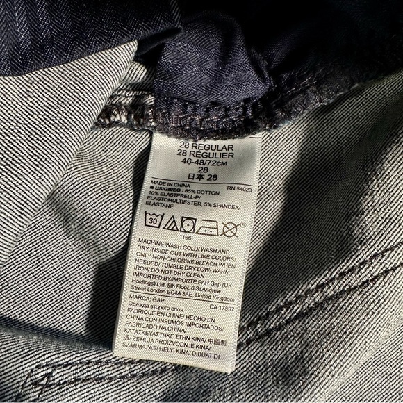 NWT GAP ‘Super Slimming Mid-Rise True Skinny Jeans’ in Dark Wash Blue Size 28R - Picture 16 of 16